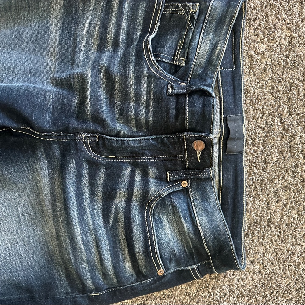 Buckle Black Stylish Blue Denim Jeans